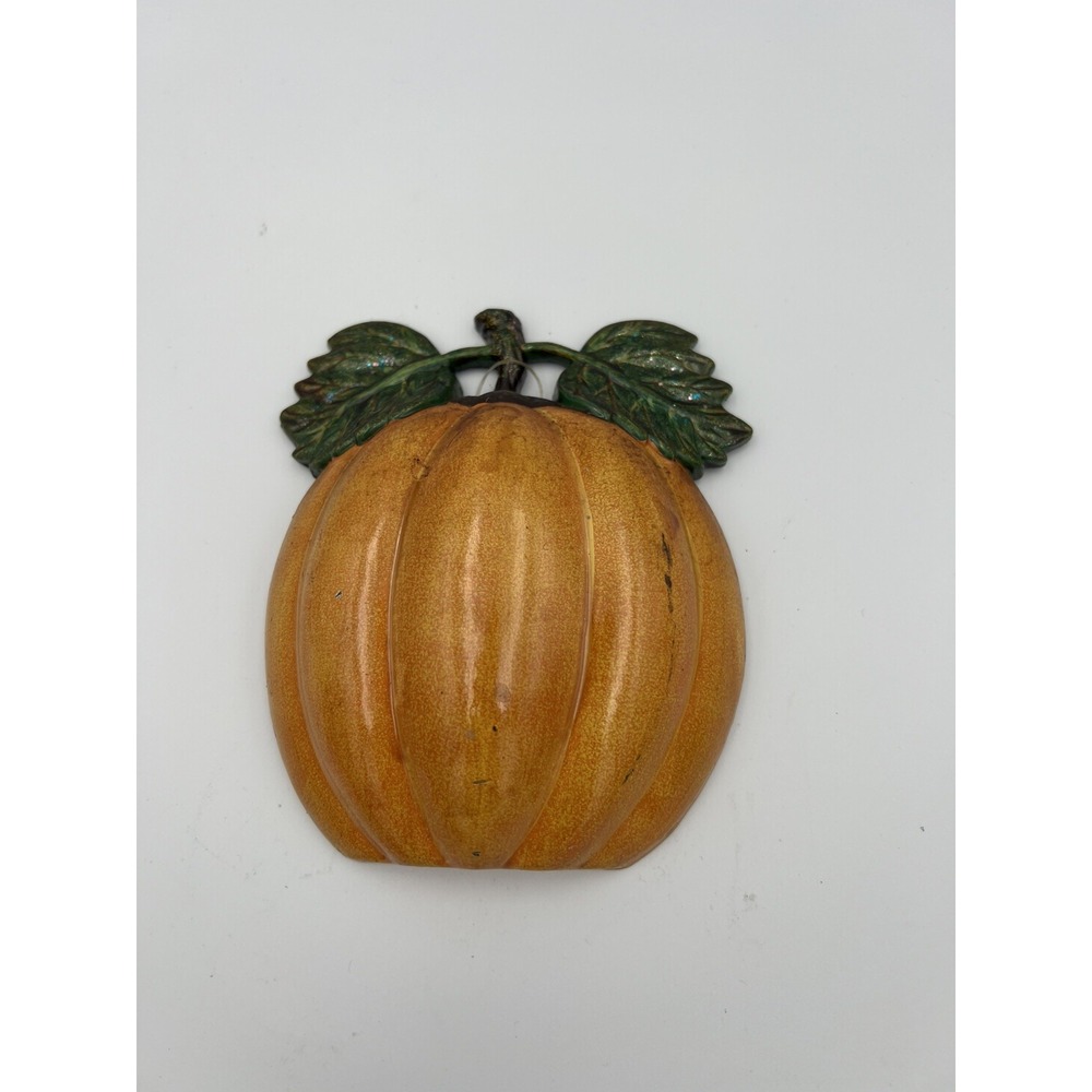 Plastic HOMCO Style Pumpkin Wall Hanging Fall Decor Thanksgiving